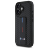 BMW POKROWIEC HARDCASE DO IPHONE 16 6.1 Z M GRIP STAND I CARBONOWYM WZOREM