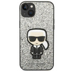 Karl Lagerfeld KLHCP14MGFKPG iPhone 14 Plus 6,7" hardcase srebrny/silver Glitter Flakes Ikonik