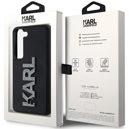 KARL LAGERFELD POKROWIEC DO SAMSUNG GALAXY S24 S921 HARDCASE RUBBER LOGO 3D