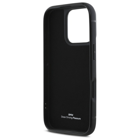 BMW BMHCP16X22RSEPK iPhone 16 Pro Max6.9 czarny/black hardcase Sign Leather Cardslot
