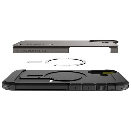 Etui Spigen Tough Armor "T" MAG MagSafe  do iPhone 17 gunmetal