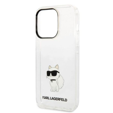 Karl Lagerfeld KLHCP14LHNCHTCT iPhone 14 Pro 6,1" transparent hardcase Ikonik Choupette