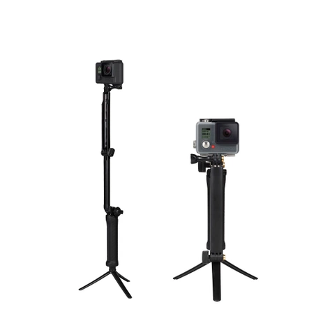 HURTEL STATYW MONOPOD 3 W 1 DO GOPRO UCHWYT DO SELFIE Z REGULACJĄ WYSOKOŚCI