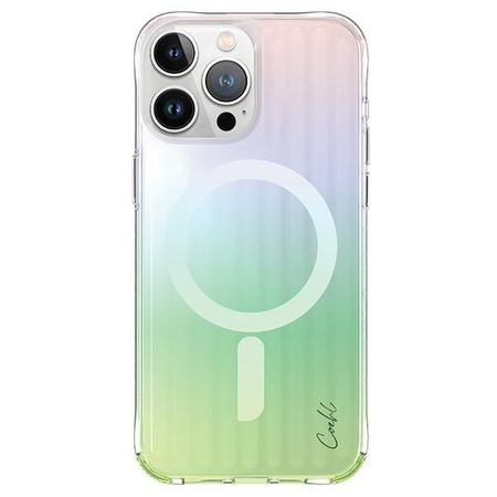 UNIQ etui Coehl Linear iPhone 15 Pro Max 6.7" Magnetic Charging opal/iridescent