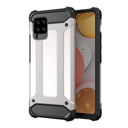 Hybrid Armor pancerne hybrydowe etui pokrowiec iPhone 13 Pro srebrny