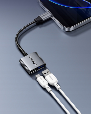 INNOSTYLE PRZEJŚCIÓWKA USB-C USB OTG USB-A ADAPTER KABEL PENDRIVE ŁADOWANIE
