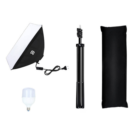 PULUZ ZESTAW FOTOGRAFICZNY SOFTBOX LED 50X70CM DO FOTOGRAFII Z STATYWEM LED