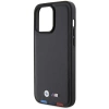 Etui BMW Leather Stamp Tricolor do iPhone 15 Pro Max - czarne