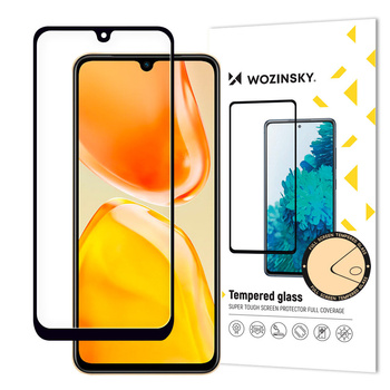 Wozinsky Full Glue szkło hartowane Huawei nova Y90 na cały ekran z ramką czarny (case friendly)