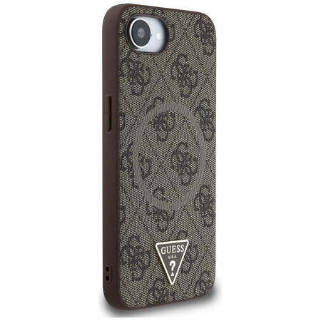 GUESS ETUI 4G RING TRIANGLE LOGO DO MAGSAFE DO IPHONE 16E OCHRONA TELEFONU