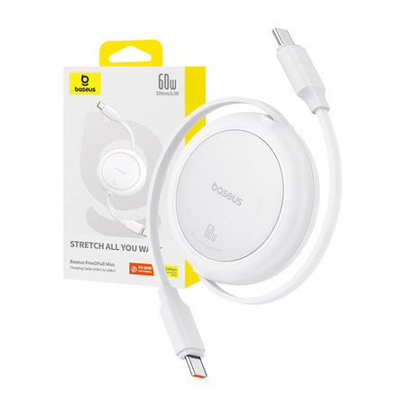 BASEUS KABEL USB-C DO USB-C 60W DO LAPTOPÓW TELEFONÓW 1M, SZYBKIE ŁADOWANIE