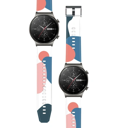 STRAP MORO PASEK DO HUAWEI WATCH GT2 PRO OPASKA SILIKONOWA ZEGAREK WZÓR 11
