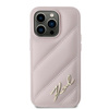 KARL LAGERFELD ETUI DO IPHONE 14 PRO MAX 6,7 DIAGONAL QUILTED SCRIPT RÓŻOWE