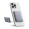Powerbank Baseus PicoGo AM31 Qi2 5000mAh 20W ultracienki kompatybilny z MagSafe z podstawką z kablem plecionym Baseus Simple USB-C 20cm - szary
