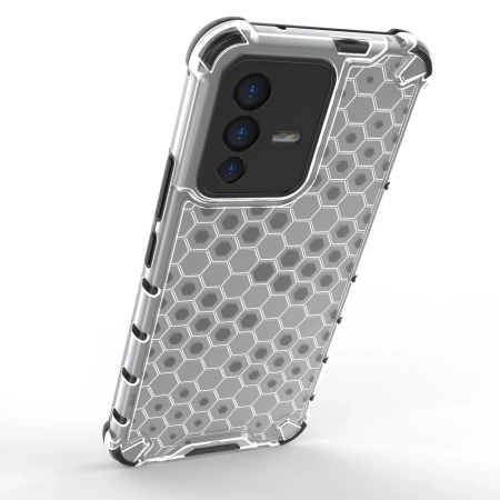 HURTEL ETUI PANCERNE DO VIVO V23 5G HONEYCOMB Z ŻELOWĄ RAMKĄ OCHRONNE