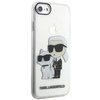 Etui Karl Lagerfeld KLHCI8HNKCTGT na iPhone 7/8/ SE 2020 / SE 2022 - przezroczyste hardcase Gliter Karl&Choupette