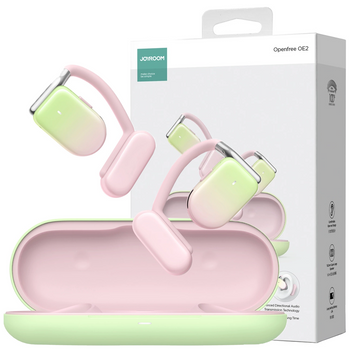 Bezprzewodowe słuchawki TWS Joyroom Openfree JR-OE2 - różowe