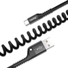 BASEUS KABEL SPRĘŻYNOWY USB-C 1M 2A DO TELEFONÓW ANDROID SZYBKIE ŁADOWANIE