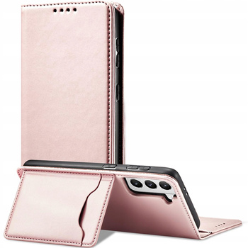 HURTEL ETUI MAGNET CARD POKROWIEC DO SAMSUNG GALAXY S22 PLUS PORTFEL RÓŻOWY