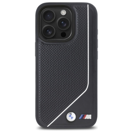 BMW BMHMP16L23PUCPK iPhone 16 Pro6.3 czarny/black hardcase M Perforated Twisted Line MagSafe