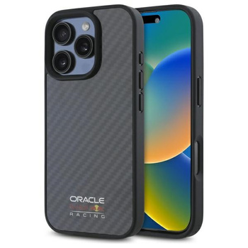 Red Bull RBHMP16X24CFILSK iPhone 16 Pro  Max 6.9 hardcase czarny/black Carbon Fiber Shiny Logo MagSafe