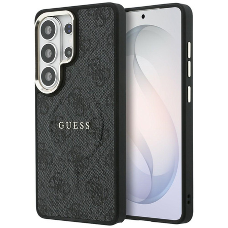 Etui Guess 4G Embossed Ring MagSafe do Samsung Galaxy S26 Ultra czarny