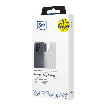 Samsung Galaxy S26 Ultra - 3mk Smoke MagCase White