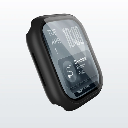 Szkło ochronne AMAZINGTHING Radix z etui na Apple Watch Series 11 46 mm - czarne