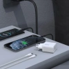 Ładowarka sieciowa Dudao A27TCEU PD 30W GaN USB-A USB-C z kablem USB-C - biała