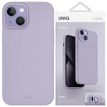 UNIQ etui Lino iPhone 14 Plus 6,7" lilak/lilac lavender