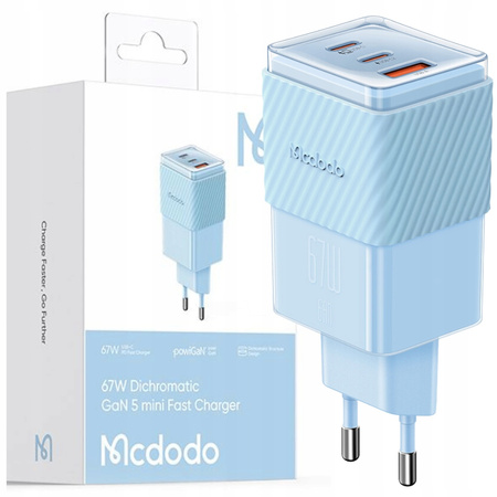 MCDODO GaN 5 PRO SZYBKA ŁADOWARKA USB-C USB-A 67W