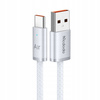 MCDODO KABEL USB-A USB-C SZYBKIE ŁADOWANIE USB TYP C 6A 100W 1M LED BIAŁY