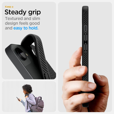 SPIGEN CASE LIQUID AIR DO MAGSAFE DO IPHONE 16E CHRONI PRZED ZARYSOWANIAMI
