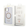 Guess GUHMP14SHTCMU iPhone 14 6,1" purpurowy/purple hard case Gold Outline Translucent MagSafe