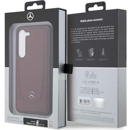 Etui Mercedes MEHCS23SARMRE S23 S911 - czerwone Leather Urban Bengale