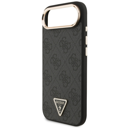 Etui Guess 4G Triangle Logo MagSafe do iPhone Air czarny złoty