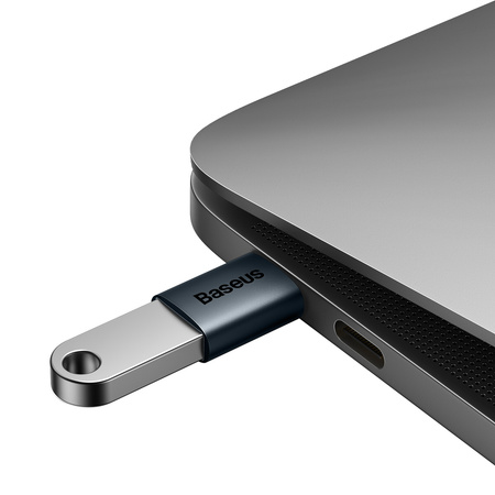 Baseus Ingenuity Series przejściówka adapter z USB Typ C do USB-A 3.2 gen 1 niebieski (ZJJQ000003)