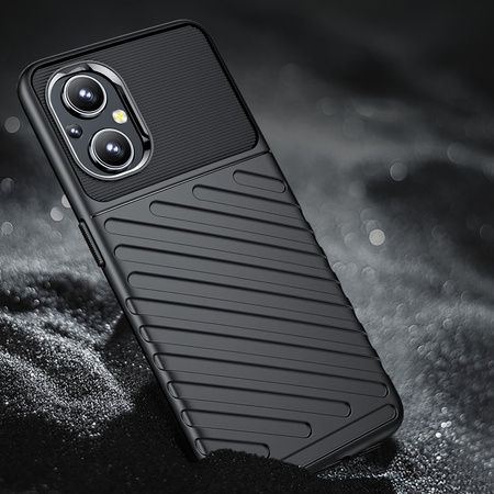 Thunder Case elastyczne pancerne etui pokrowiec OnePlus Nord N200 5G czarny