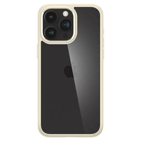 Spigen Crystal Hybrid, sand beige - iPhone 15 Pro Max