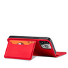 Magnet Card Case etui do iPhone 13 mini pokrowiec portfel na karty kartę podstawka czerwony
