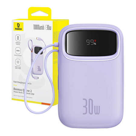 BASEUS POWERBANK 10000MAH 30W DO TELEFONÓW ANDROID IPHONE Z PODWÓJNYM USB-C