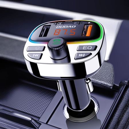 DUDAO TRANSMITER AUDIO R2PRO+ BLUETOOTH 5.3 DO SAMOCHODU Z ŁADOWANIEM PD25W