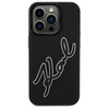 KARL LAGERFELD ETUI HARDCASE DO IPHONE 15 PRO 6.1 3D RUBBER SIGNATURE