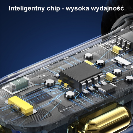 USAMS ŁADOWARKA SAMOCHODOWA 2xUSB 1xUSB-C 80W DO TELEFONÓW ZŁĄCZE USB-C