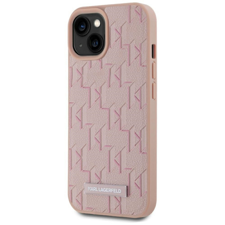 KARL LAGERFELD ETUI LEATHER MONOGRAM DO IPHONE 15 PRO DO MAGSAFE LOGO