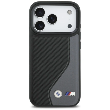 BMW ETUI M CARBON LOGO DO IPHONE 17 PRO MAGSAFE LUKSUSOWA OCHRONA