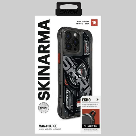 Skinarma etui Ekho iPhone 16 Pro 6.3 Magnetic Charging czarny/black