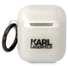 Etui Karl Lagerfeld KLA2HNKCTGT na AirPods 1/2 - przezroczyste Glitter Karl&Choupette