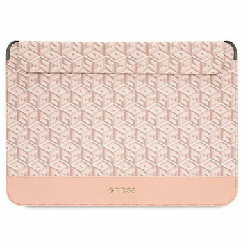 Etui Guess GUCS14HGCFSEP 14" - różowe GCube Stripes