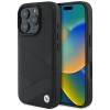 BMW ETUI HARDCASE SIGN LEATHER CROSSING LINES PATTERN DO IPHONE 16 PRO 6.3